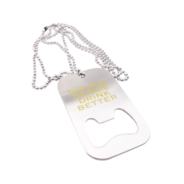 Dog Tag Bottle Opener - Custom Stickers Now