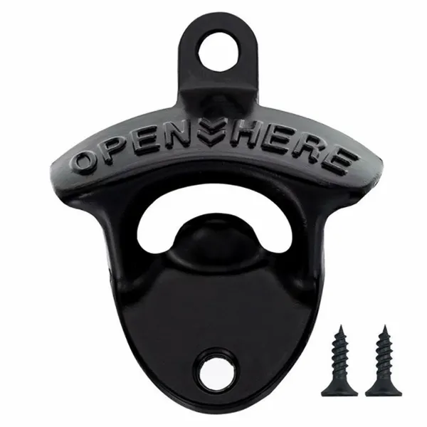 Black Bottle Opener - Custom Stickers Now