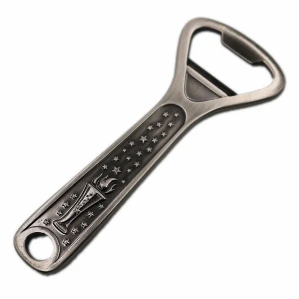 Antique Silver Bottle Opener - Custom Stickers Now