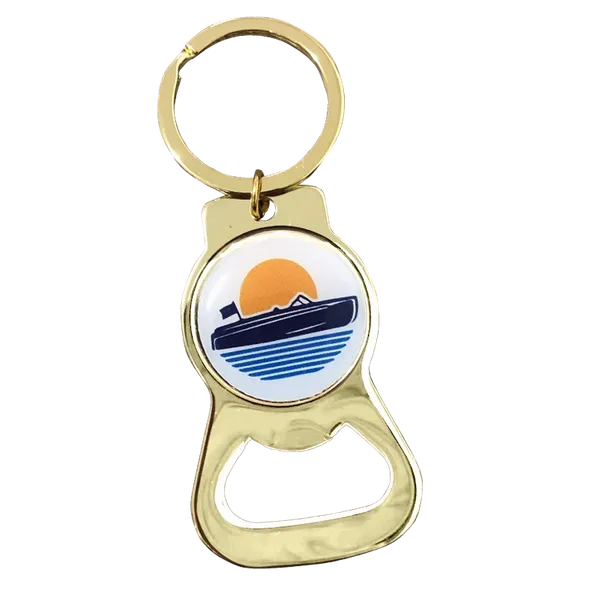 Gold Alloy Bottle Opener - Custom Stickers Now