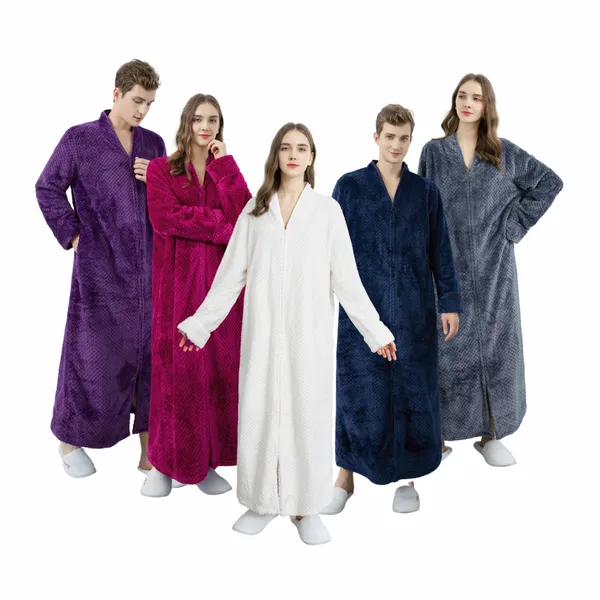 Custom Zip-Up Bathrobes - Custom Stickers Now