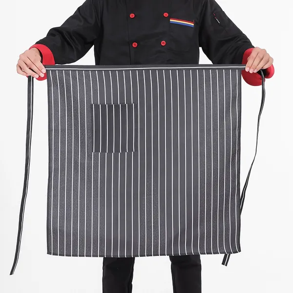 Chef mid-waist Polyester Apron - Custom Stickers Now
