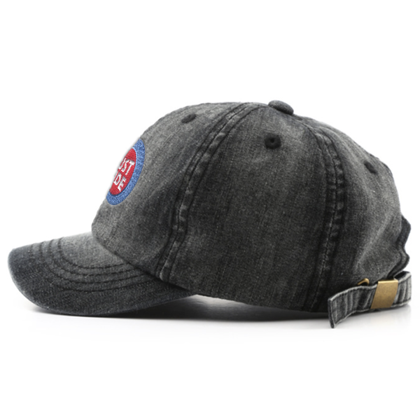 Plain Denim Baseball Cap - Custom Stickers Now