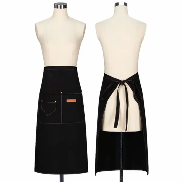 Lengthy Mid-Waist Denim Apron - Custom Stickers Now