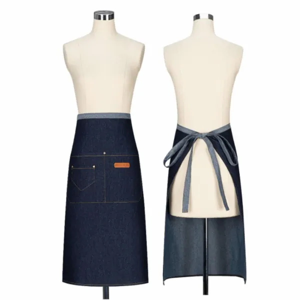 Extended Length Denim Apron - Custom Stickers Now