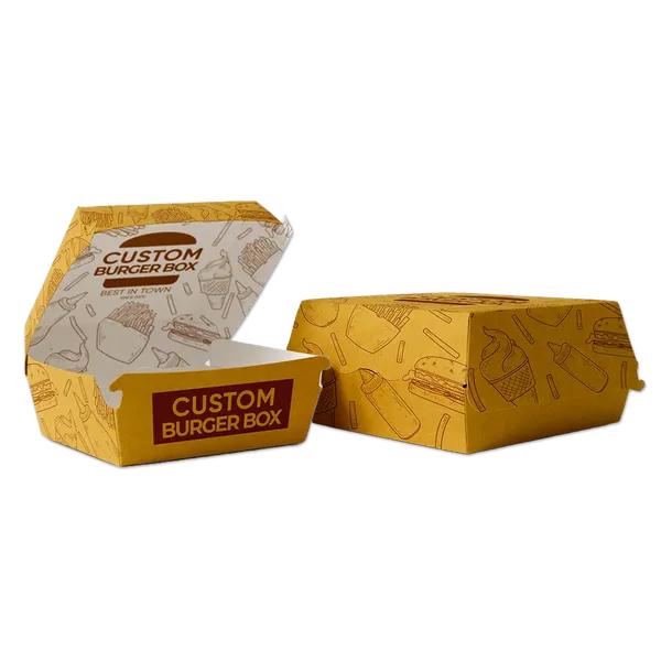 Hamburger Box - Custom Stickers Now