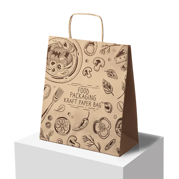 Kraft Paper Packaging Bag - Custom Stickers Now