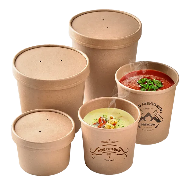 Paper Soup Container - Custom Stickers Now