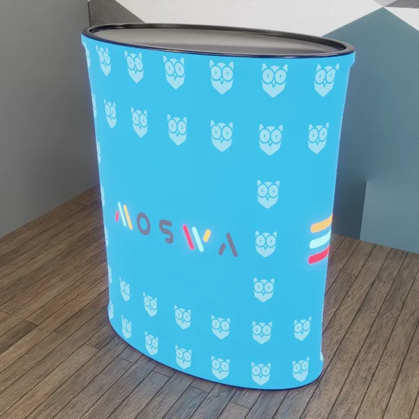 Oval Shaped Counter - Custom Stickers Now