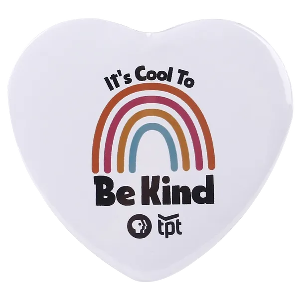 Heart Button - Custom Stickers Now