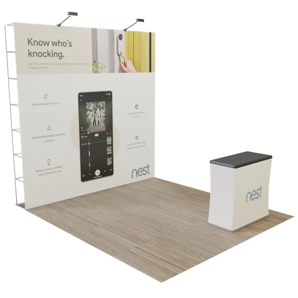 10' x 10' Straight Pop-Up Display - Custom Stickers Now