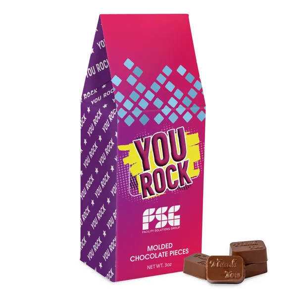 Molded Chocolate Gable Box - Custom Stickers Now