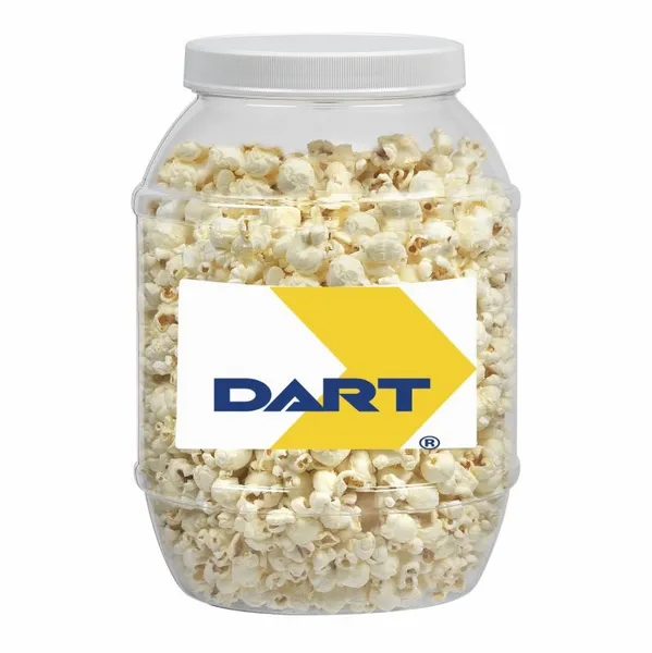 Large Plastic Jar - Butter Popcorn - Custom Stickers Now