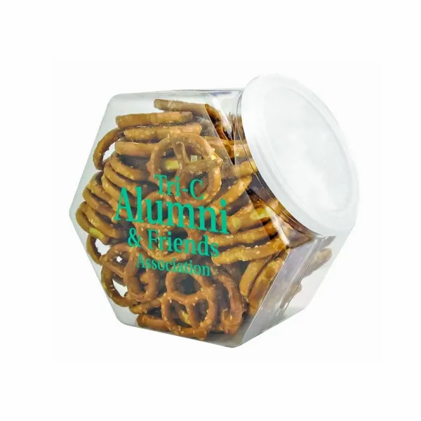 Penny Candy Jar - Salted Mini Pretzels - Custom Stickers Now