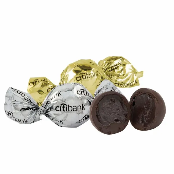 Wrapped Chocolates Twist Wrapped Truffles - Custom Stickers Now