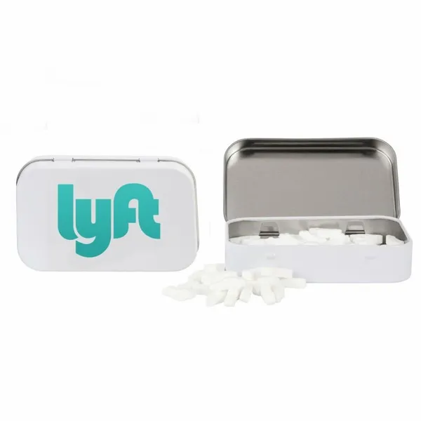 Rectangular Tin with Car Shaped Mints - Custom Stickers Now