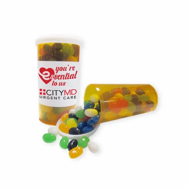Large Promo Pill Bottles-Gourmet Jelly Beans - Custom Stickers Now