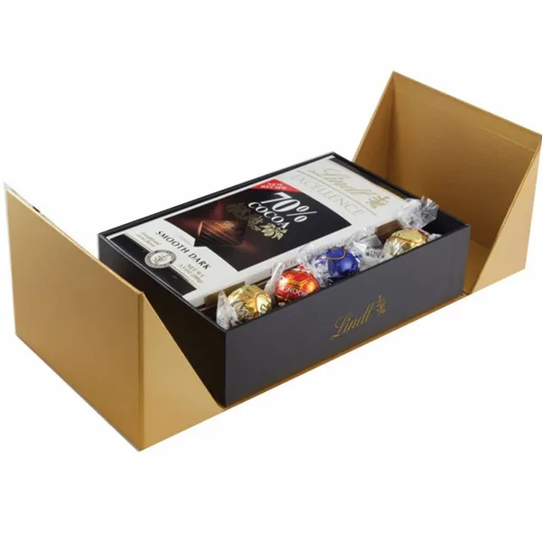 Golden Box of Lindt Sweets - Custom Stickers Now