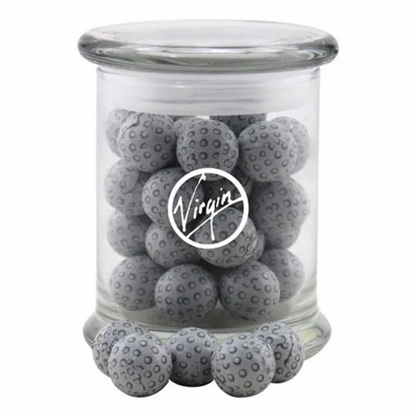 Jar with Chocolate Golf Balls - SG700 - Custom Stickers Now