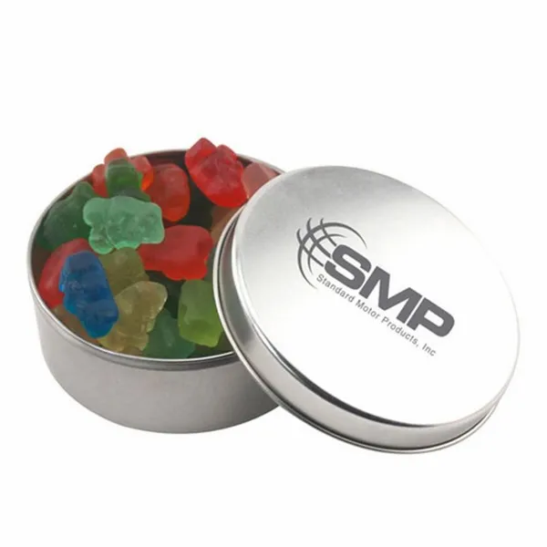 Round Tin with Gummy Bears - SBF3000 - Custom Stickers Now