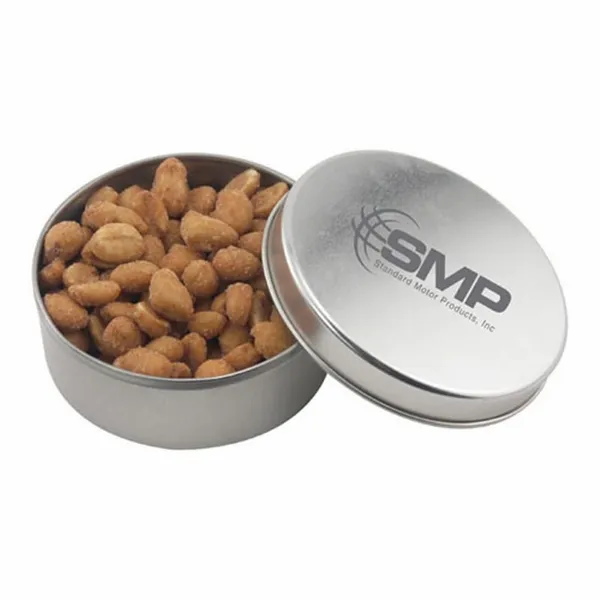 Round Tin with Honey Roasted Peanuts - SBF3000 - Custom Stickers Now