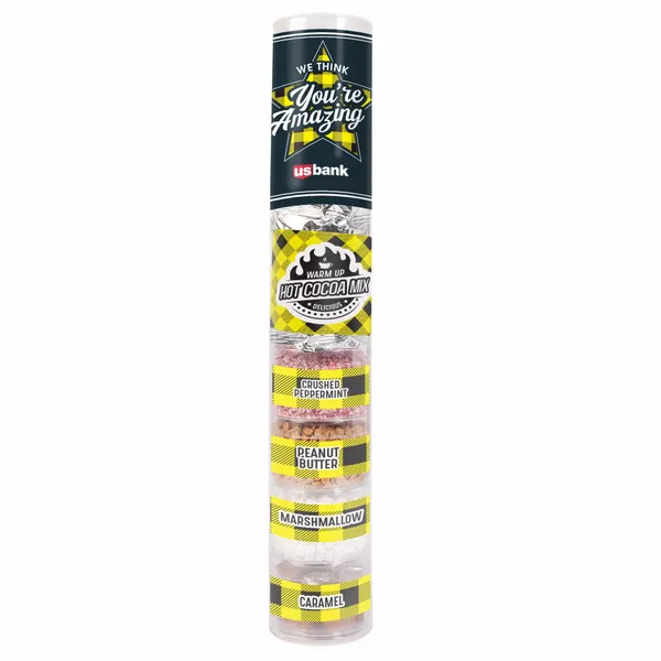 Hot Cocoa Bar Kit Tube - Custom Stickers Now