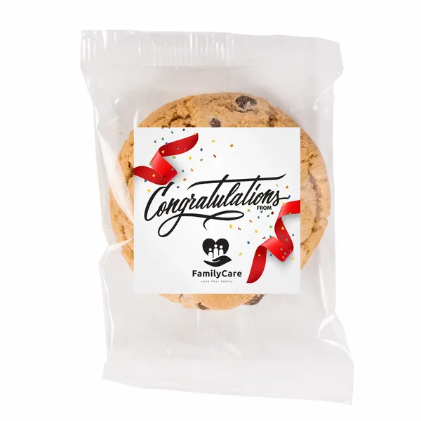 Fresh Beginnings Individually Wrapped Chocolate Chip Cookie - Custom Stickers Now