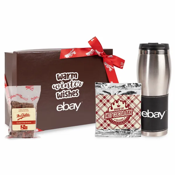 Mrs. Fields Drinkware Set with Brownie - Custom Stickers Now