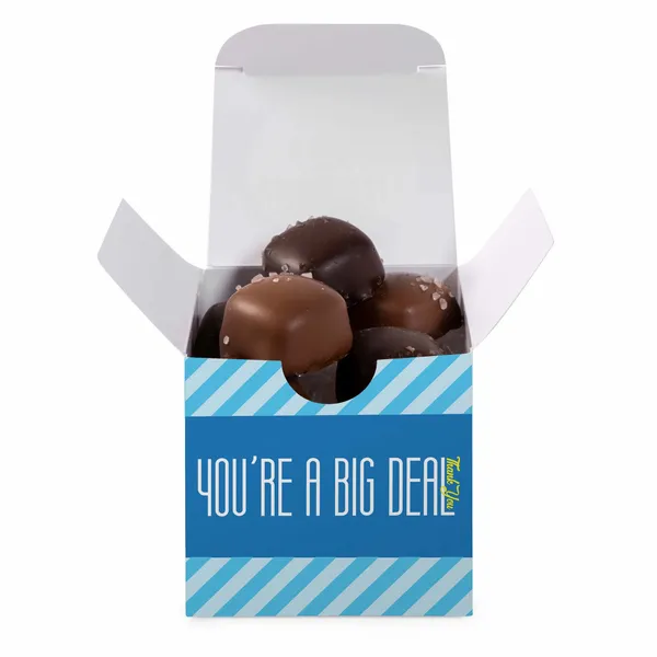 Sea Salt Caramels in Full Color Custom Box - Custom Stickers Now