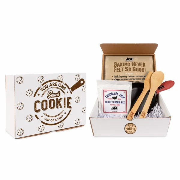 Fresh Beginnings Skillet Cookie Kit with Bamboo Cooking Utensils - Custom Stickers Now