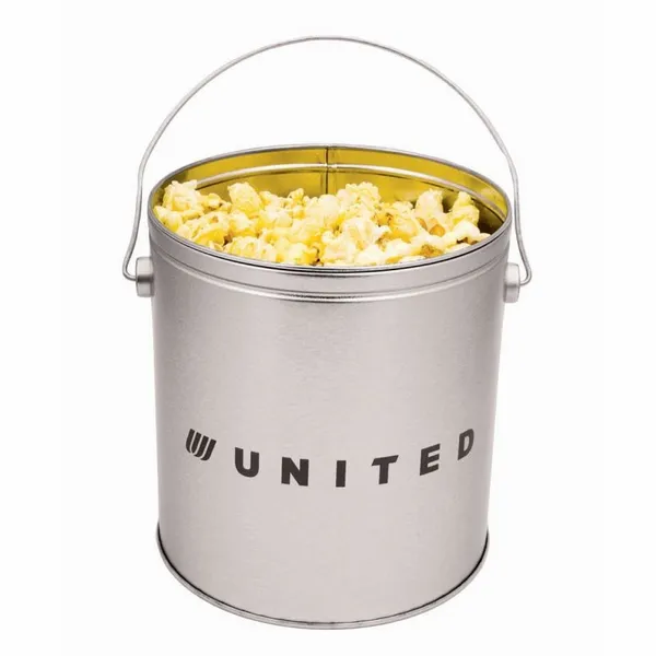 One Gallon Popcorn Tin - Butter Popcorn - Custom Stickers Now