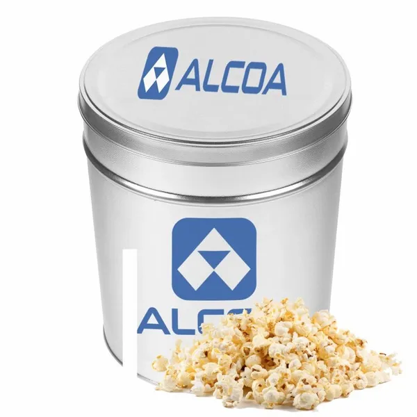 Three and a Half Gallon Popcorn Tin - Butter Popcorn - Custom Stickers Now