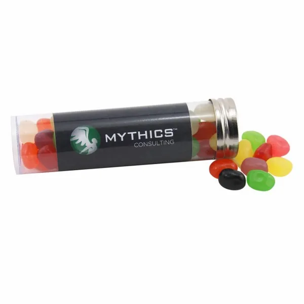 Medium 5" Candy Tube with Assorted Jelly Beans - Custom Stickers Now