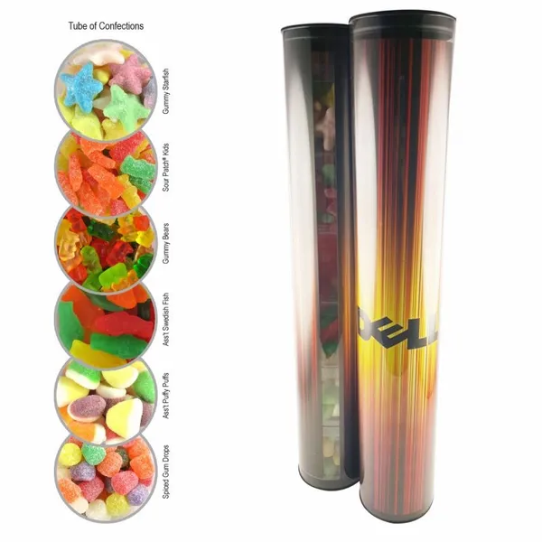 Clever Candy Tube of Confections - Custom Stickers Now