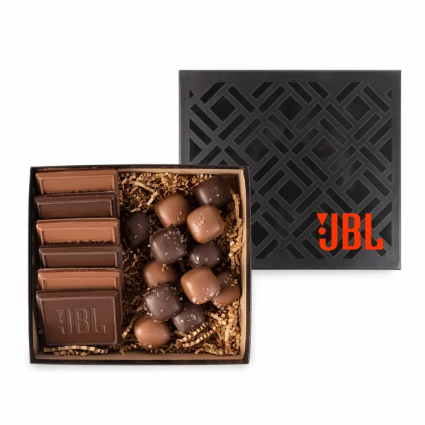 6 Piece Cookie and Confection Gift Box with Sea Salt Caramels - Custom Stickers Now