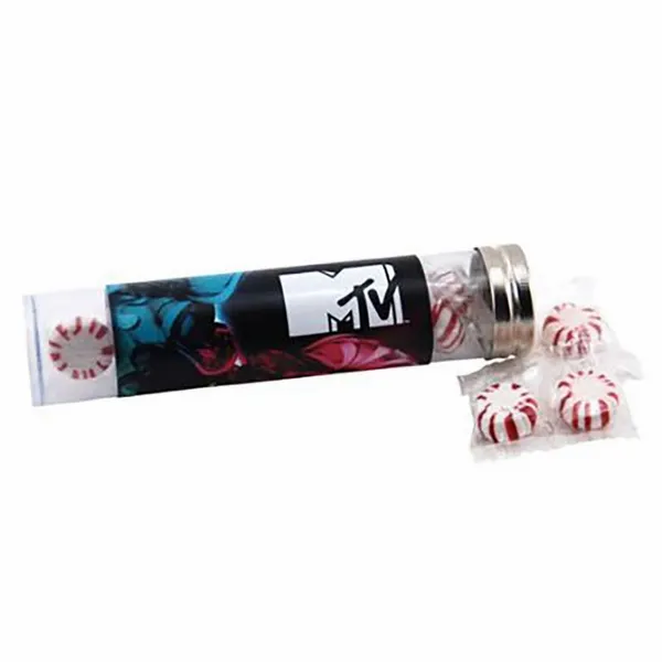 Large 6" Candy Tube with Starlight Mints - Custom Stickers Now
