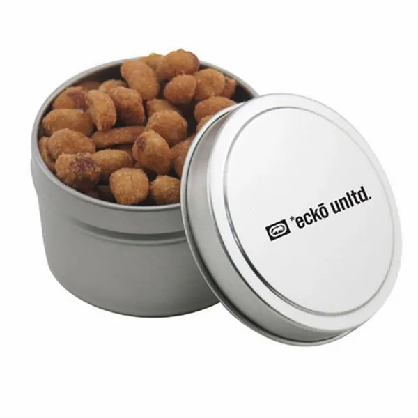 Round Tin with Honey Roasted Peanuts - SBF3100 - Custom Stickers Now