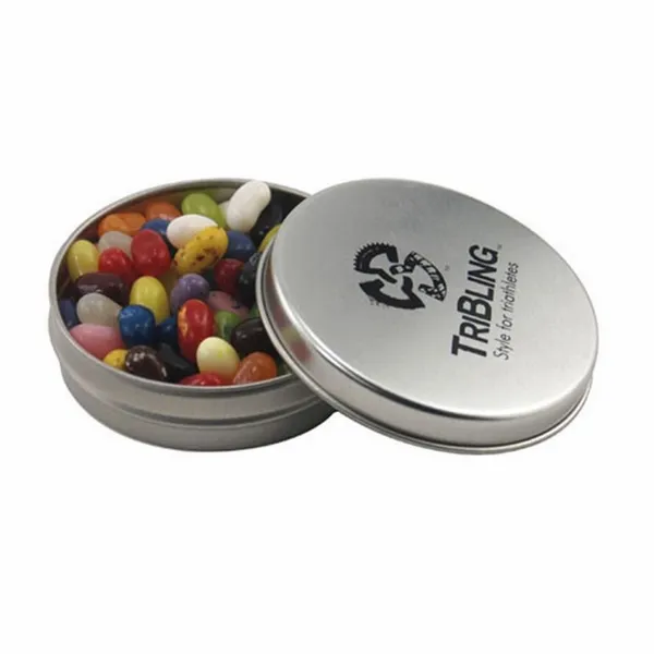 Round Tin with Jelly Bellies - SBF2900 - Custom Stickers Now