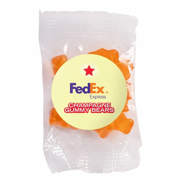 Candy By Color 1 oz. Goody Bag with Gummy Bears - Custom Stickers Now
