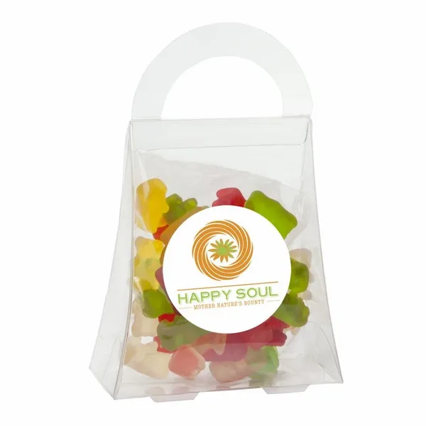 Clever Candy Purse Acetate Box with Gummy Bears - Custom Stickers Now