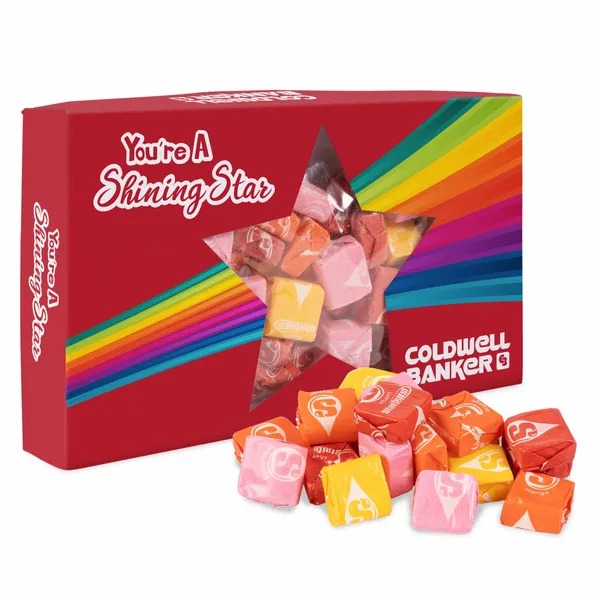 You're a Star Die Cut Box with Starbursts - Custom Stickers Now
