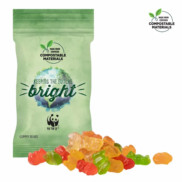1oz ECO-Digibag, Compostable & Full Color, Gummy Bears - Custom Stickers Now