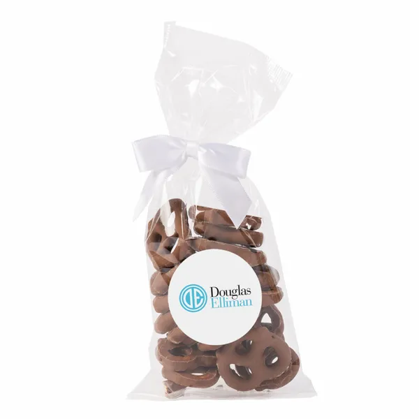 Mug Drops - Milk Chocolate Mini Pretzels - Custom Stickers Now