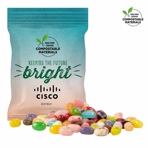 2oz. ECO-Digibag, Compostable & Full Color, Jelly Belly - Custom Stickers Now