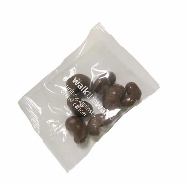 1oz. Goody Bags - Milk Chocolate Cashews - Custom Stickers Now