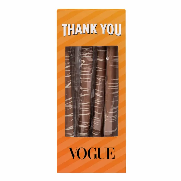 Pretzel Rods - Milk Chocolate - Custom Stickers Now