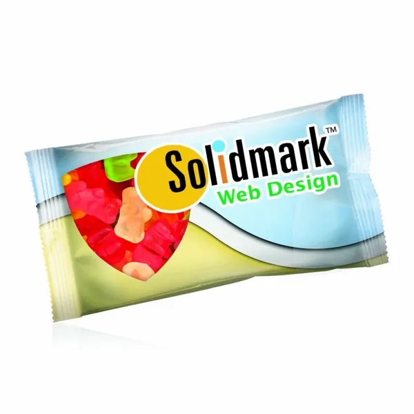Clever Candy 1oz. Full Color DigiBag™ with Gummy Bears - Custom Stickers Now
