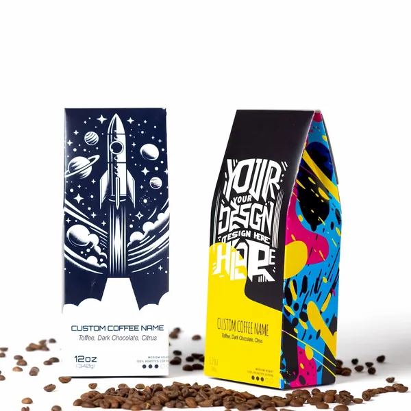 12 Oz. Roastify Whole Bean Medium Roast Coffee - Custom Stickers Now