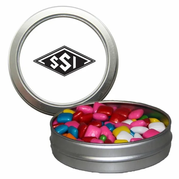 Candy Window Tin Short Round - Custom Stickers Now