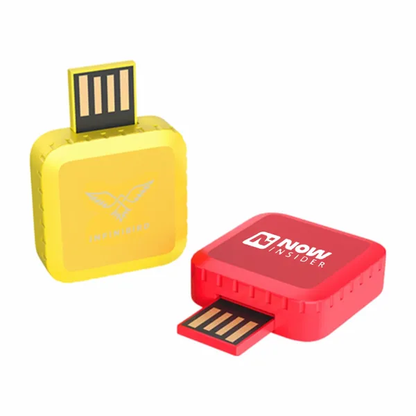 Square 360 Rotating USB - Custom Stickers Now